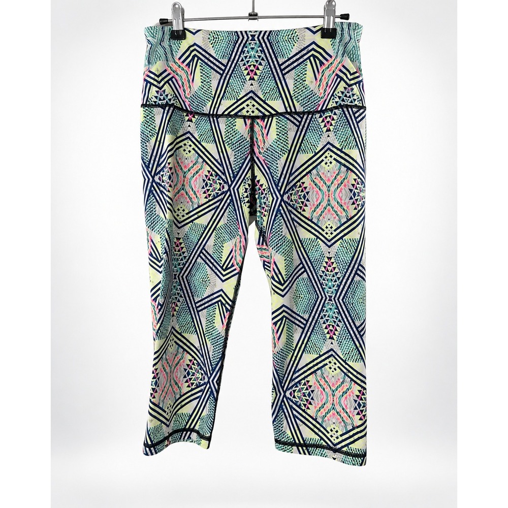 Victoria's Secret VSX Sport Knockout Crop Leggings Geometric Print M
